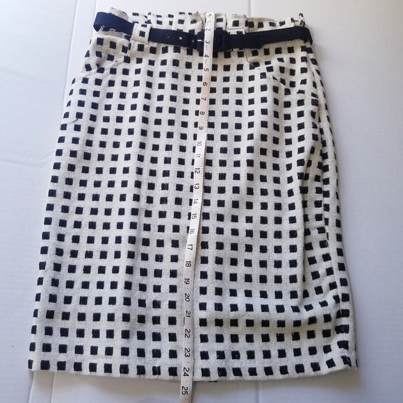 🌸 Anthropologie Eva Franco | Cotton Linen Blend Print Skirt - Picture 7 of 14